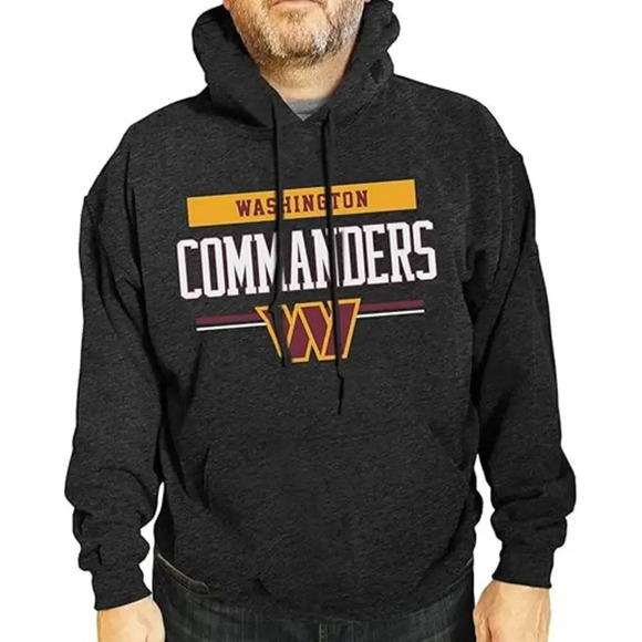 NEW Campus Colors Washington Commanders Hoodie Sweatshirt Gray Mens Size M - Picture 1 of 4